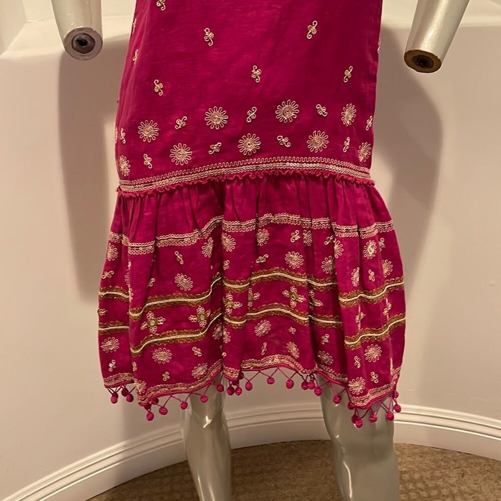 Calypso St. Barth Zulema Linen Dress Pink Size XS - Picture 8 of 12